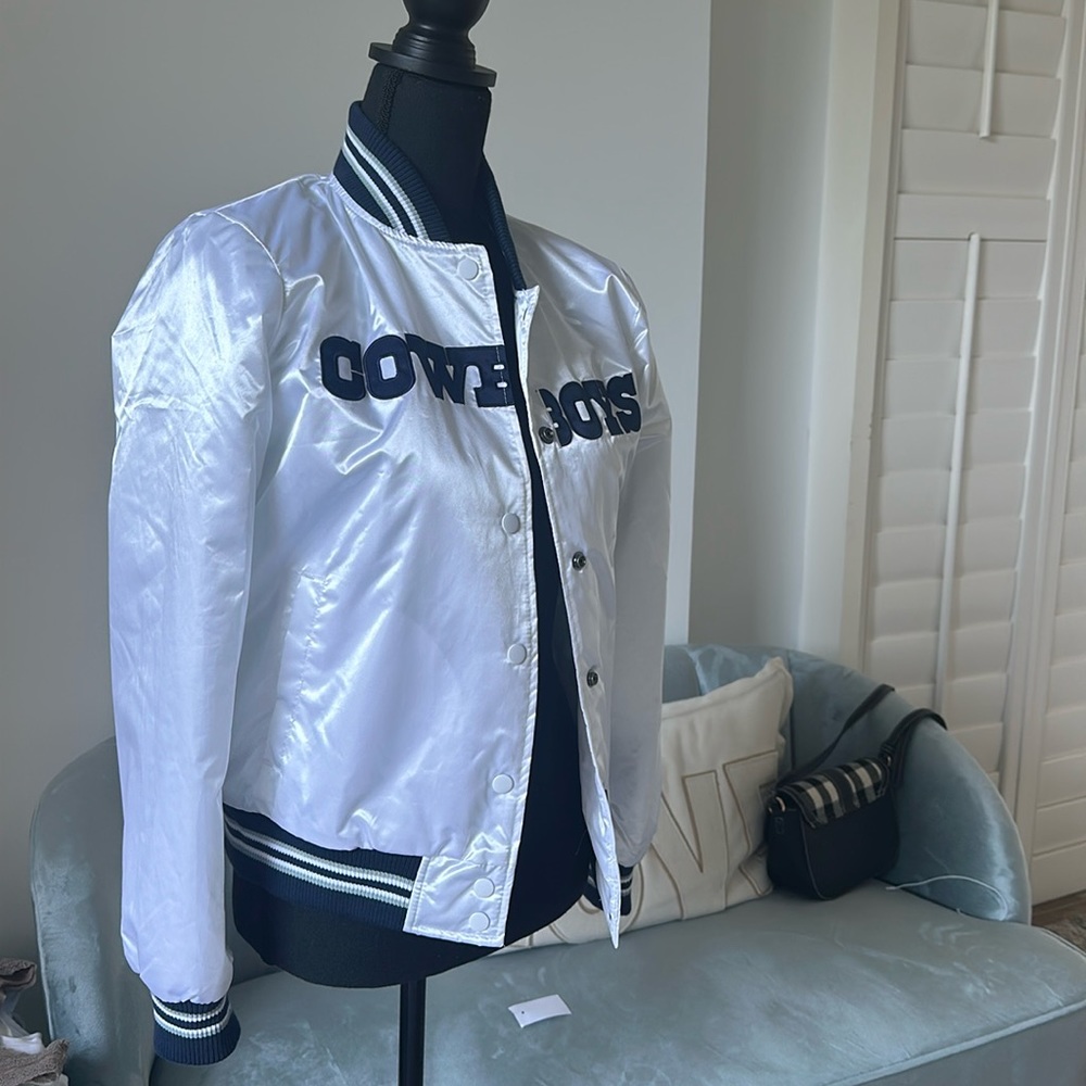 Cowboy jock sweater- color navy and white - silk texture